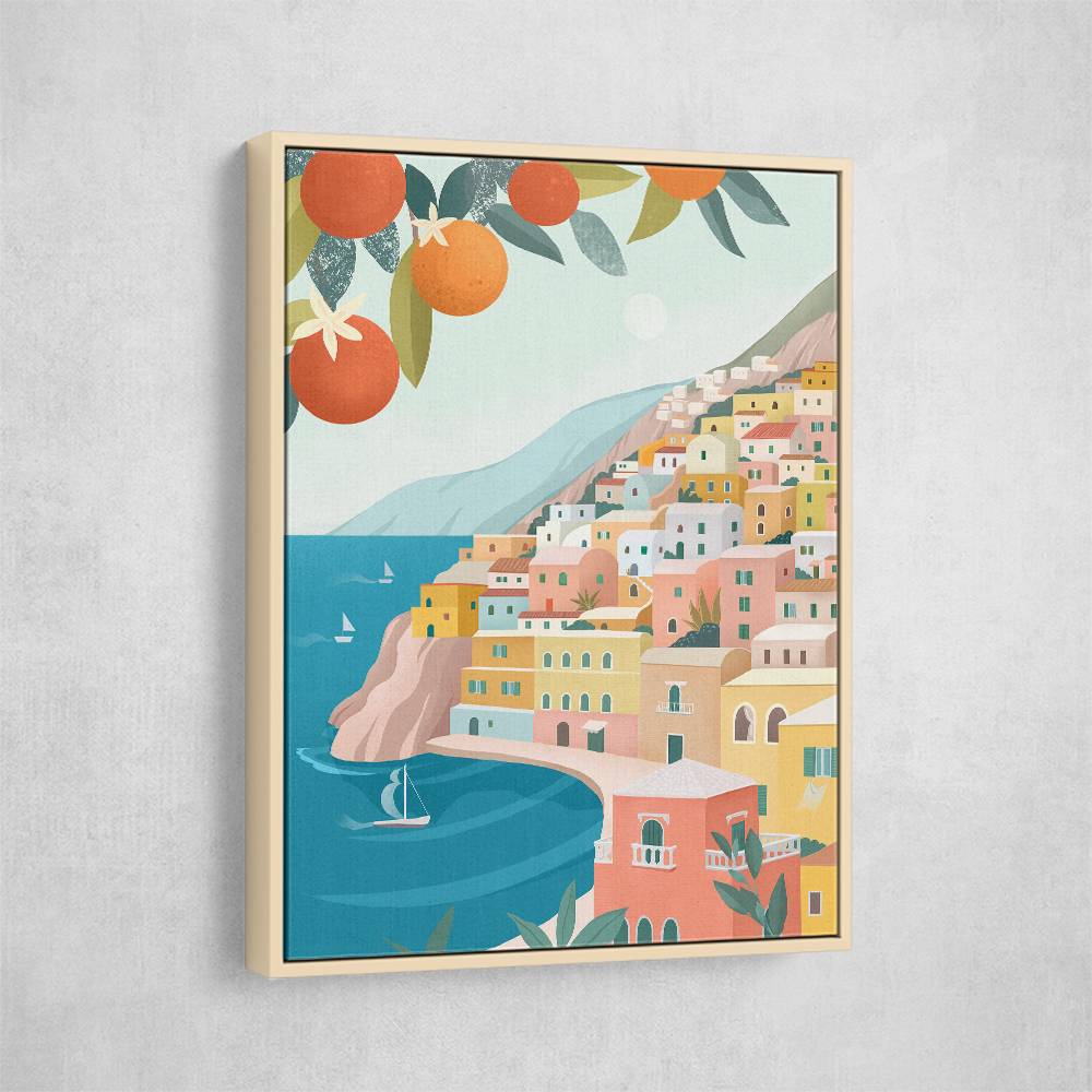 Positano Coast Italy Wall Art Positano Coast Italy Wall Art