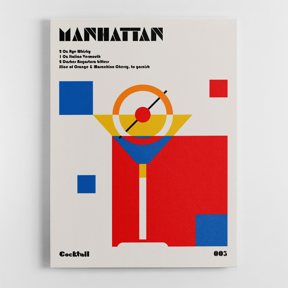 Manhattan Bauhaus Cocktail