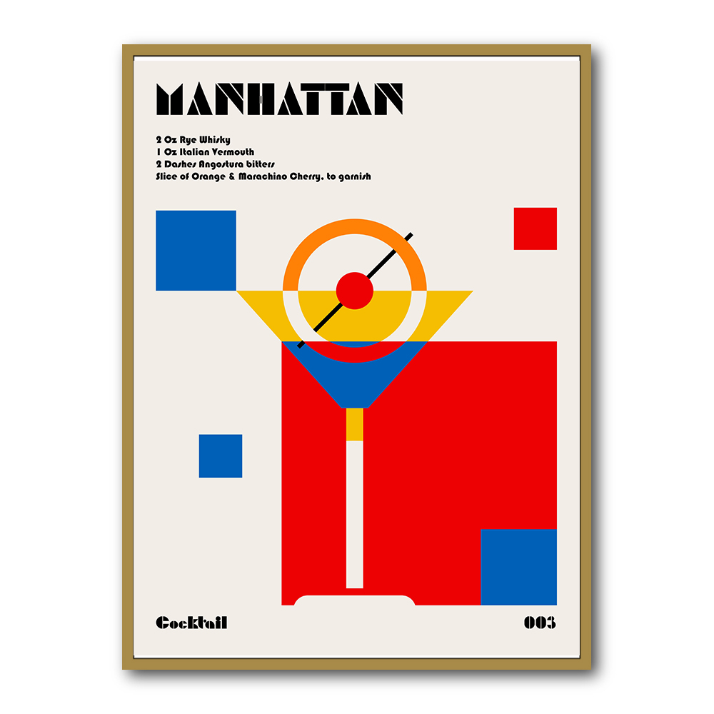 Manhattan Bauhaus Cocktail