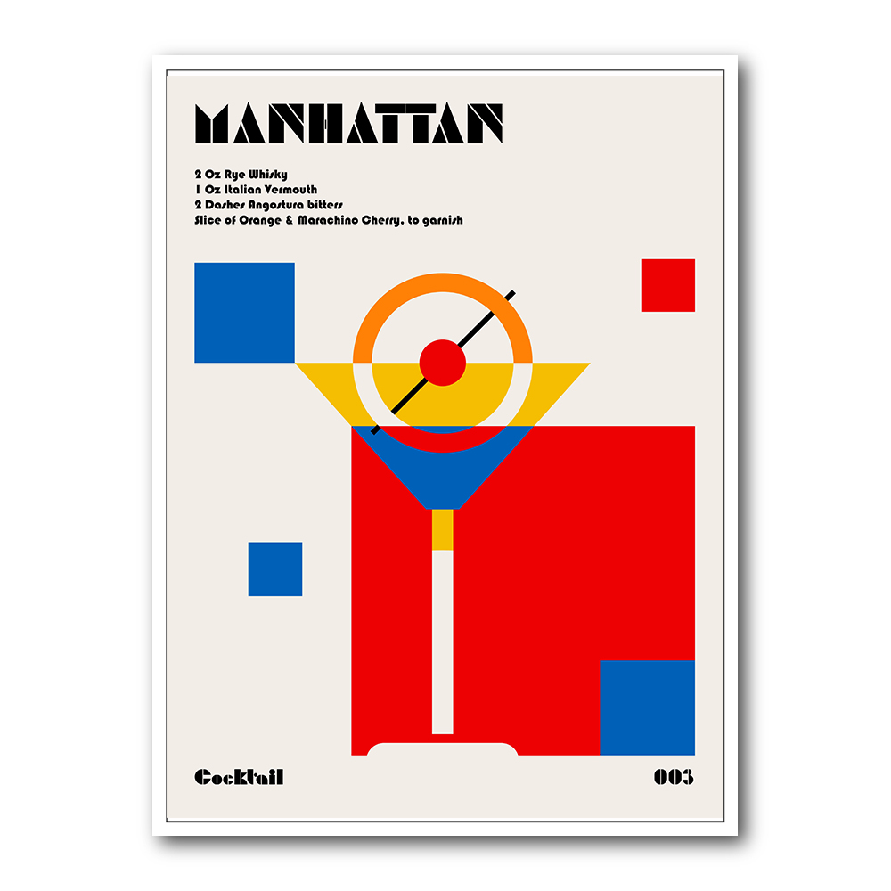 Manhattan Bauhaus Cocktail