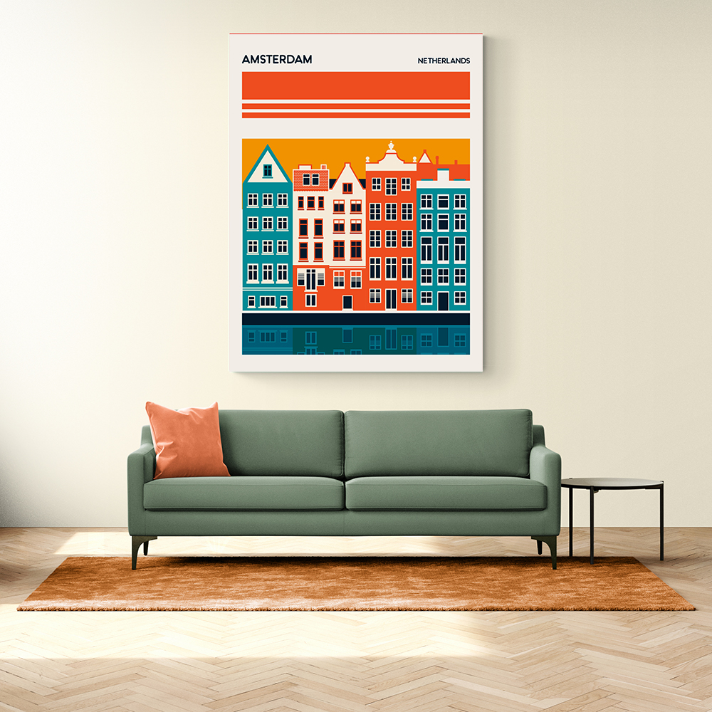 Amsterdam Travel Poster