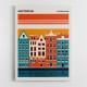 Amsterdam Travel Poster