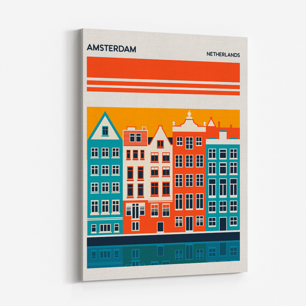 Amsterdam Travel Poster