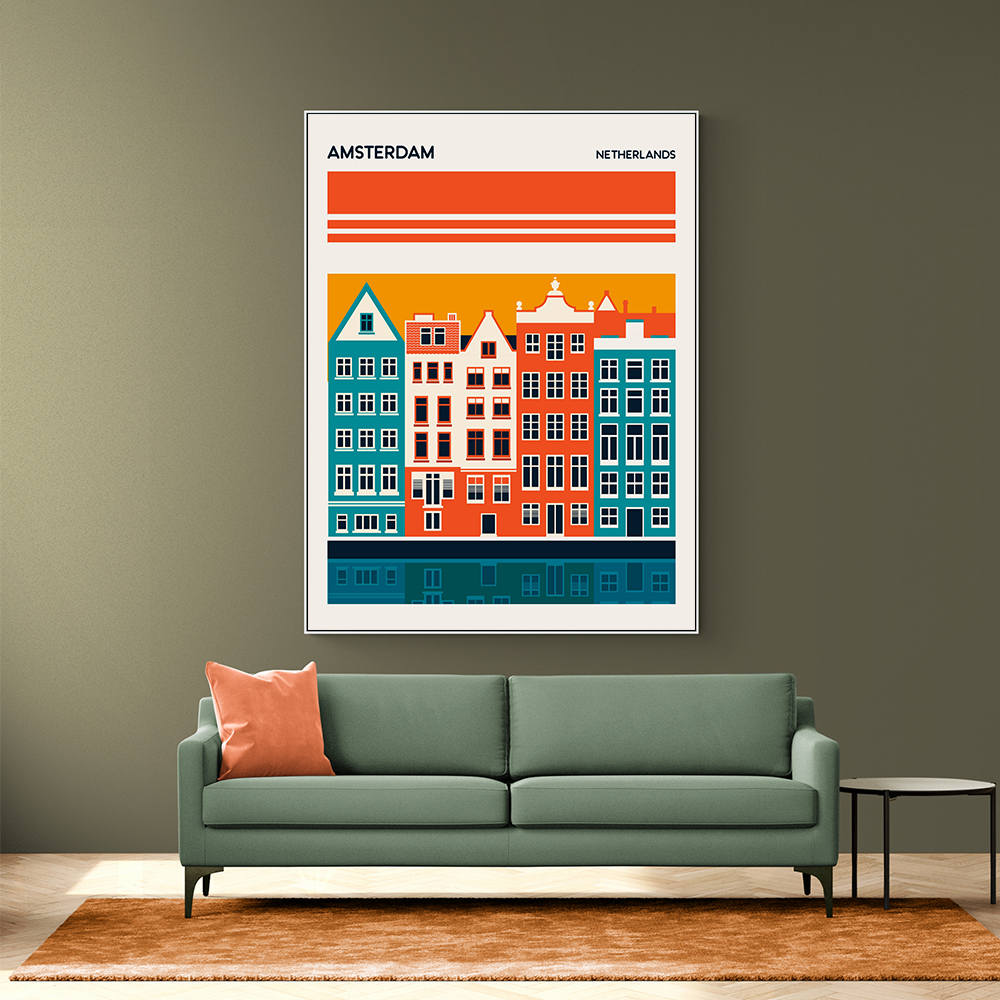 Amsterdam Travel Poster