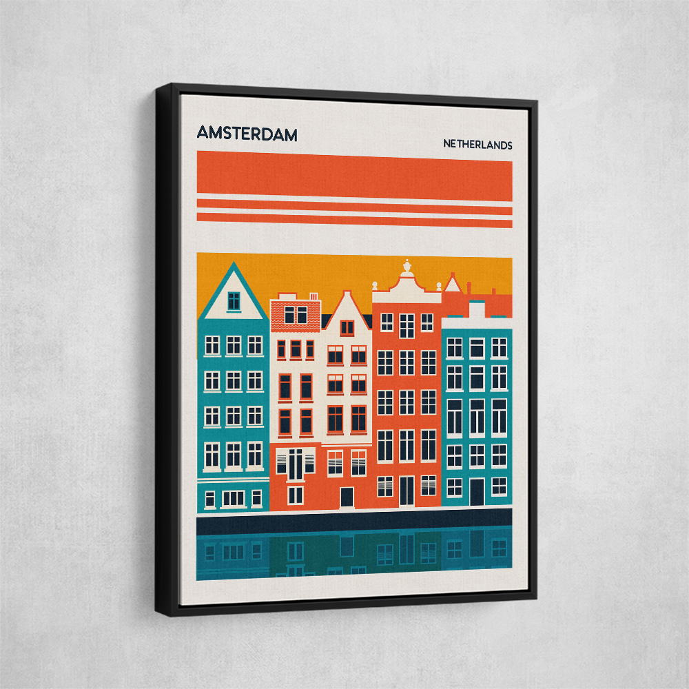 Amsterdam Travel Poster