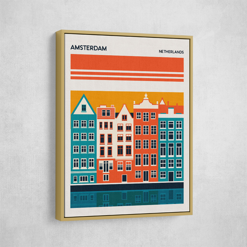 Amsterdam Travel Poster