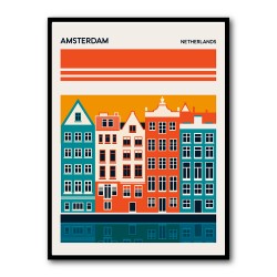 Amsterdam Travel Poster