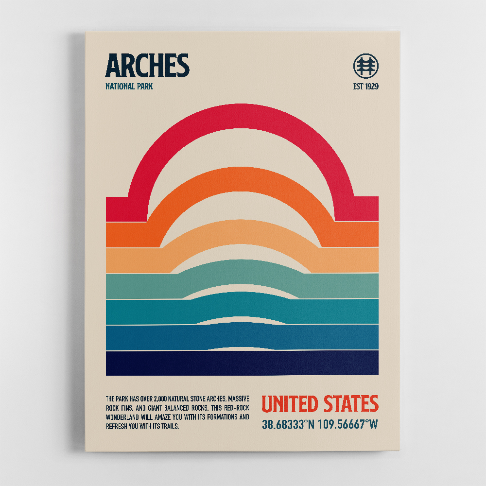 Arches National Park Travel Poster