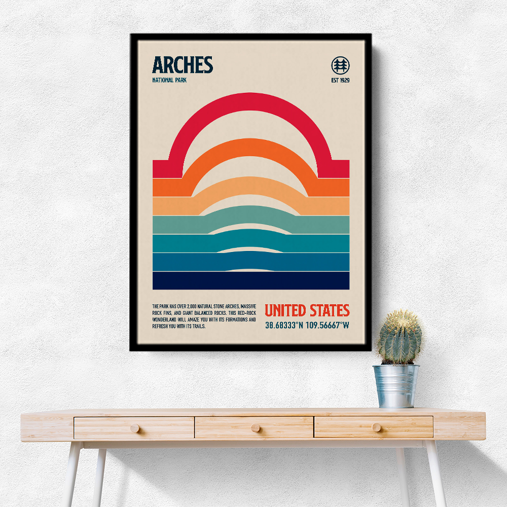 Arches National Park Travel Poster