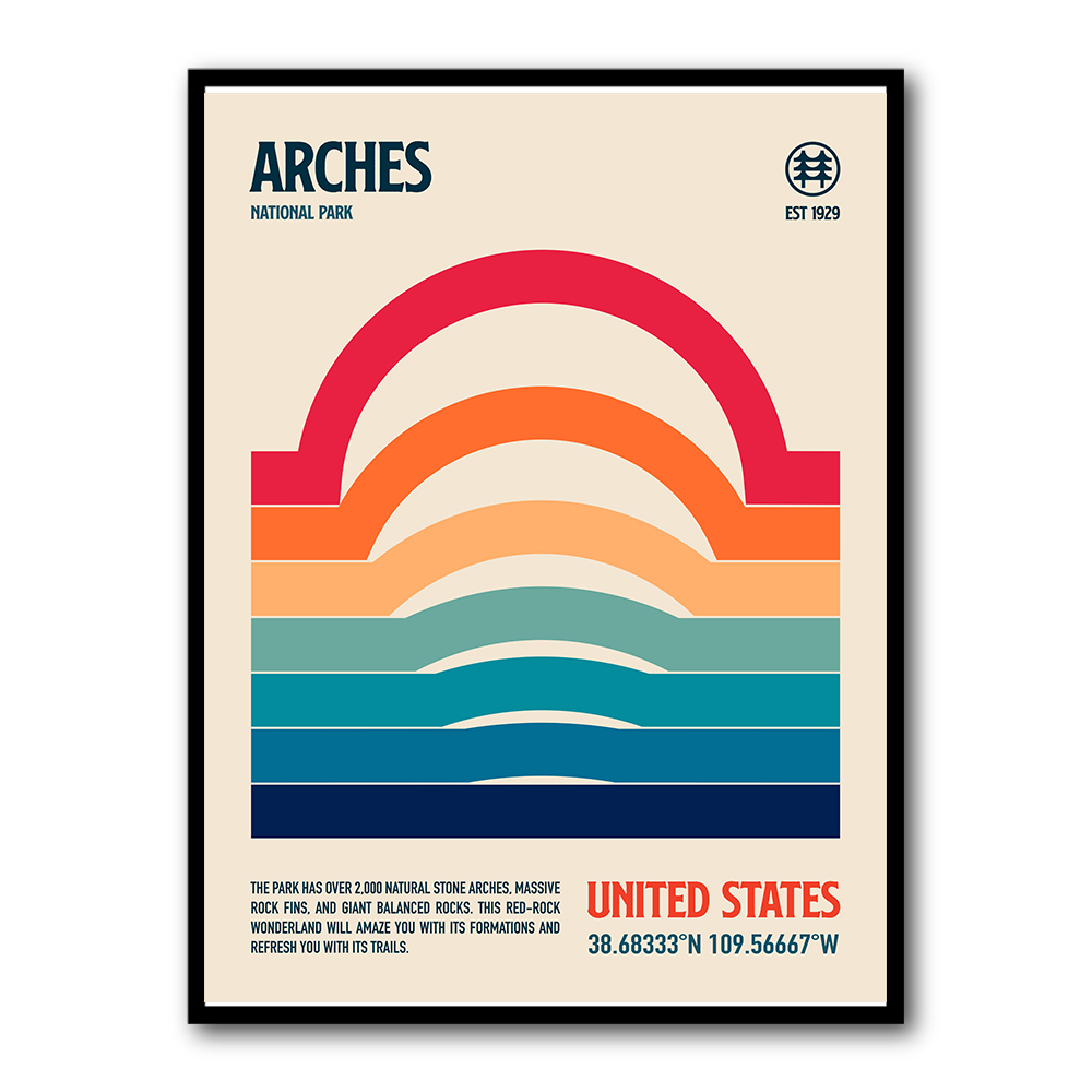 Arches National Park Travel Poster