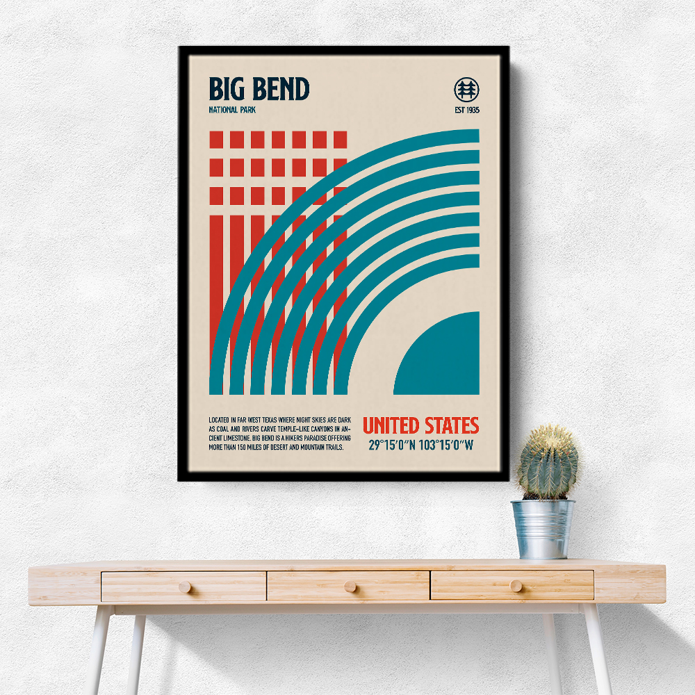 Big Bend National Park Travel Poster