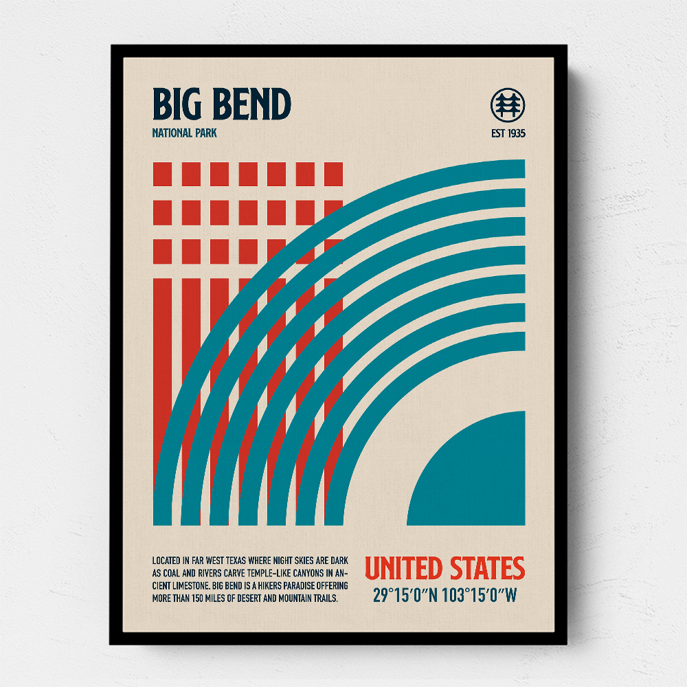 Big Bend National Park Travel Poster