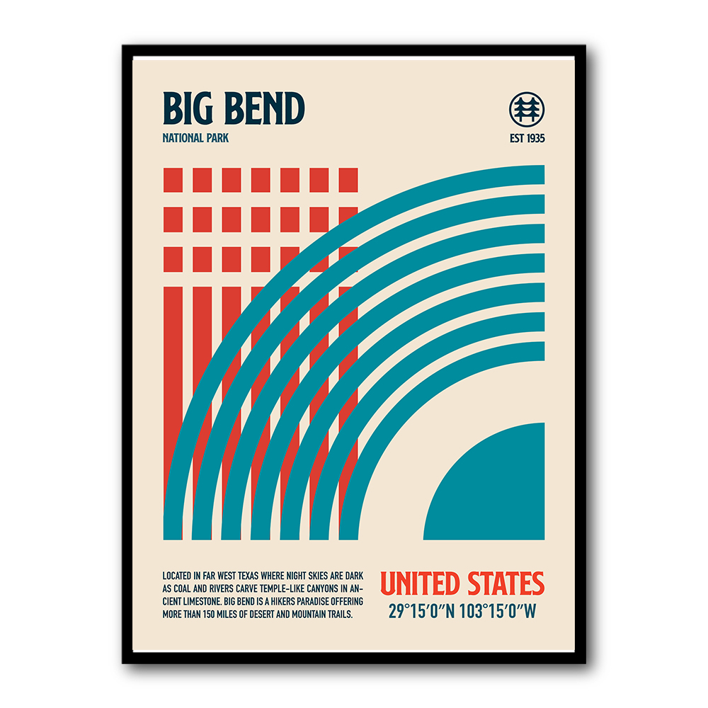 Big Bend National Park Travel Poster