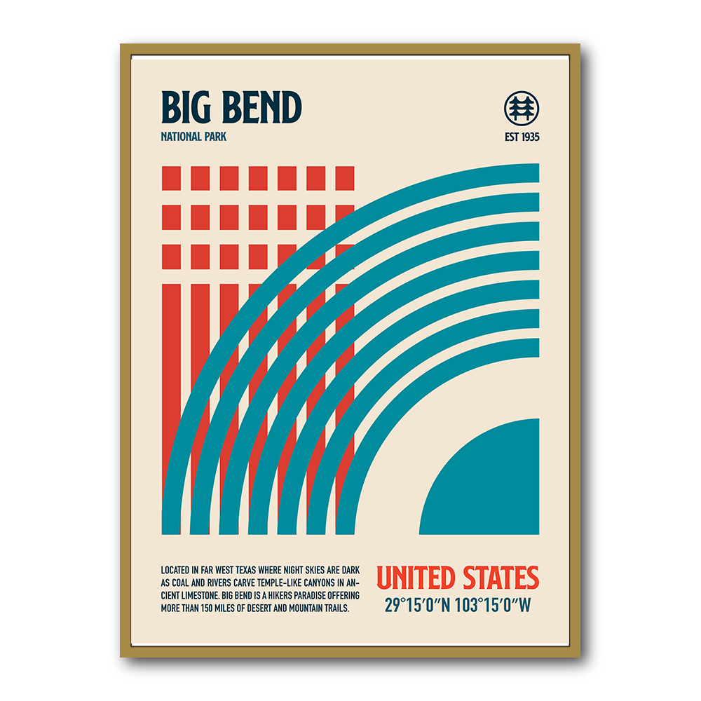 Big Bend National Park Travel Poster