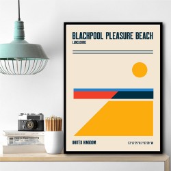 Blackpool Pleasure Beach Travel Poster