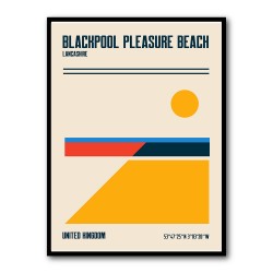 Blackpool Pleasure Beach Travel Poster