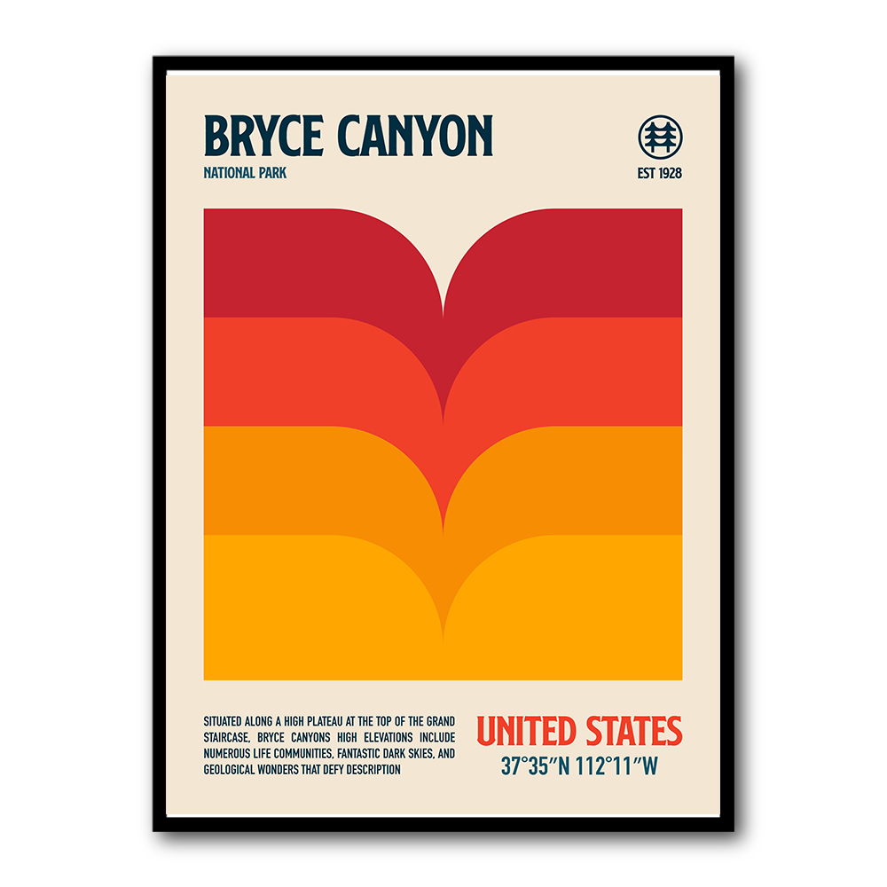 Bryce Canyon National Park Travel Poster