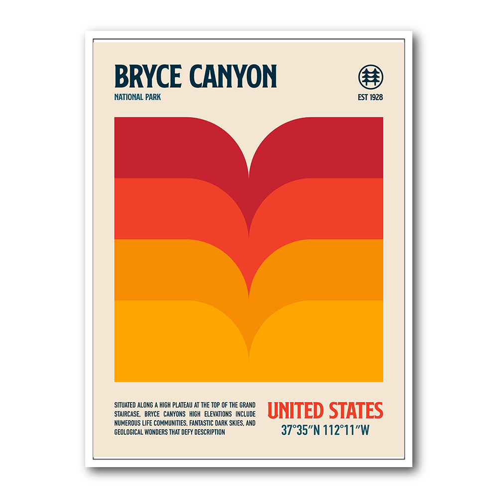 Bryce Canyon National Park Travel Poster