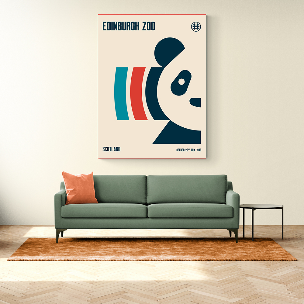 Edinburgh Zoo Travel Poster Edinburgh Zoo Travel Poster
