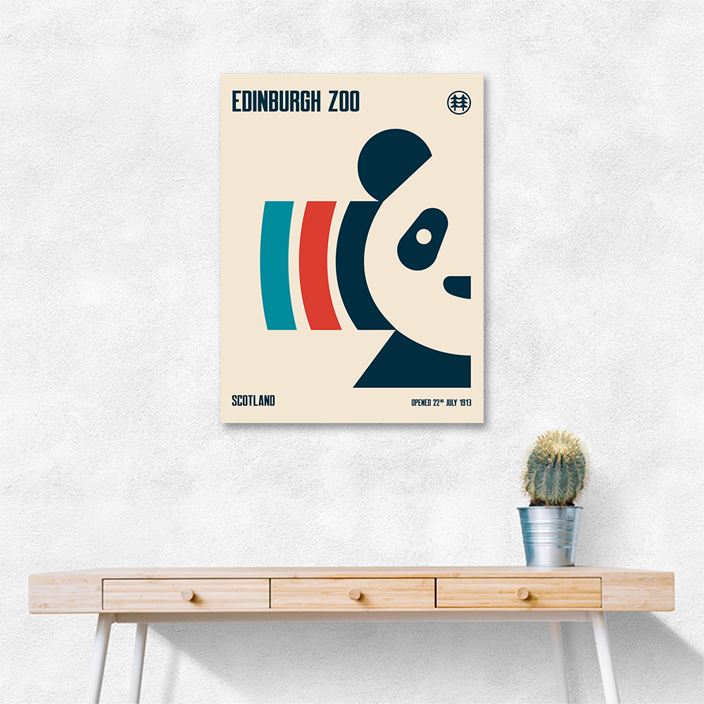 Edinburgh Zoo Travel Poster Edinburgh Zoo Travel Poster