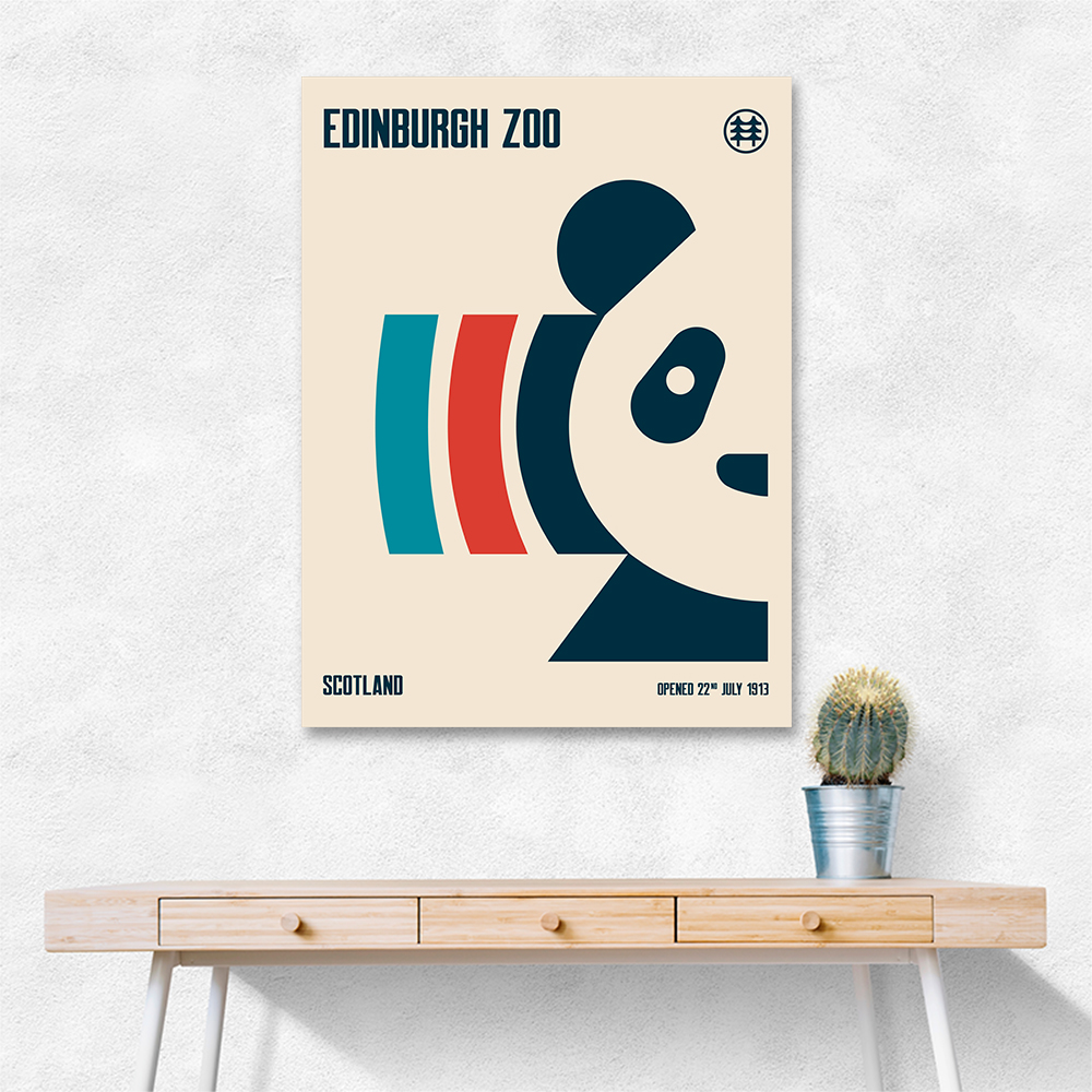 Edinburgh Zoo Travel Poster Edinburgh Zoo Travel Poster