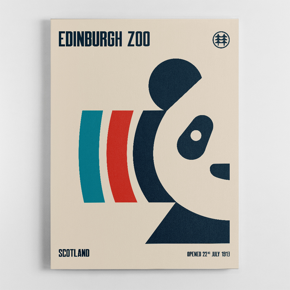 Edinburgh Zoo Travel Poster Edinburgh Zoo Travel Poster