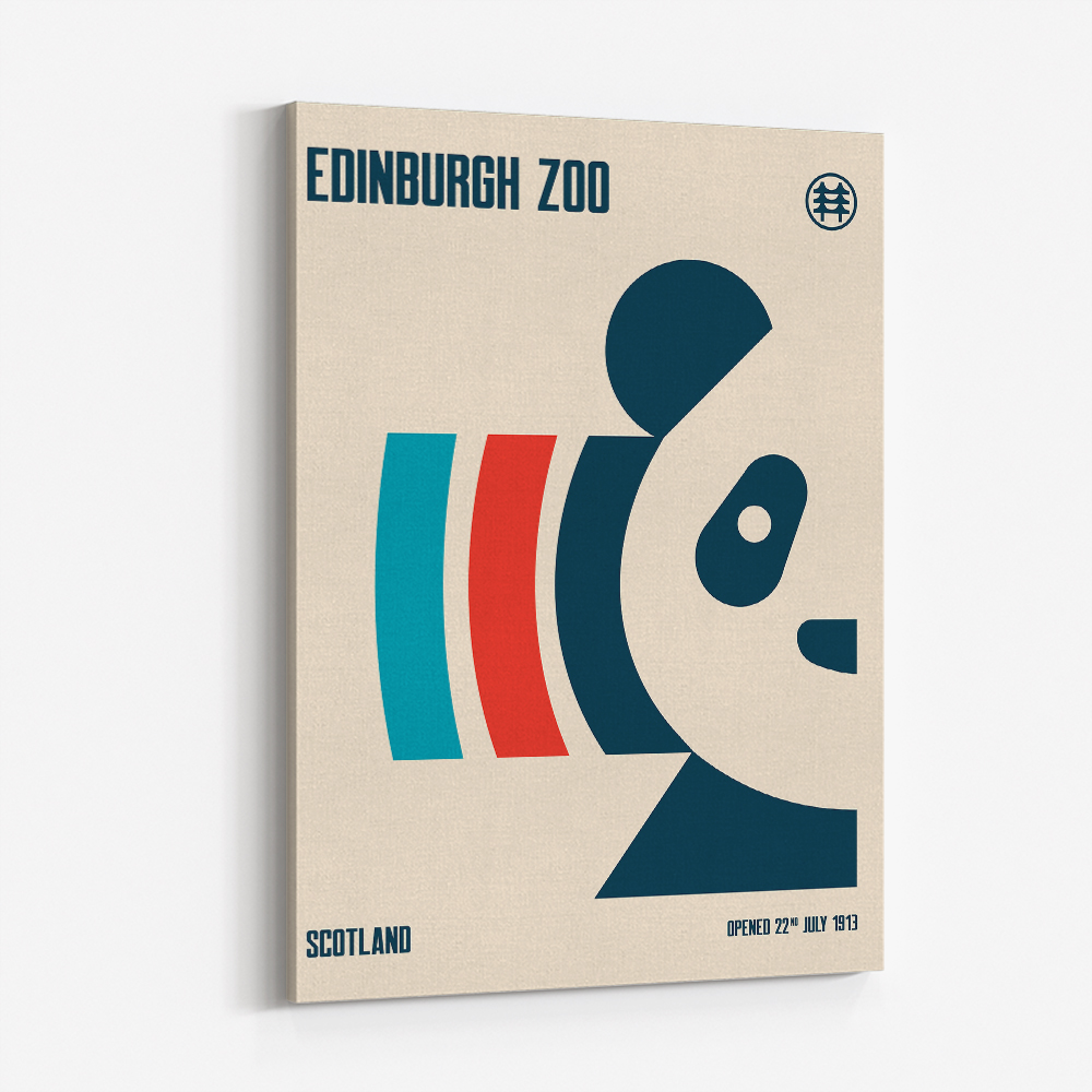 Edinburgh Zoo Travel Poster Edinburgh Zoo Travel Poster