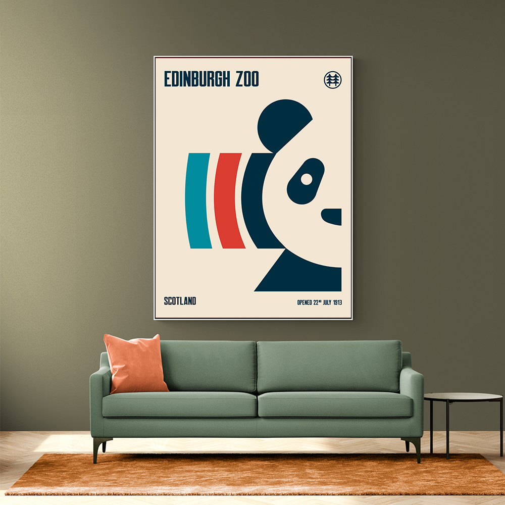 Edinburgh Zoo Travel Poster Edinburgh Zoo Travel Poster