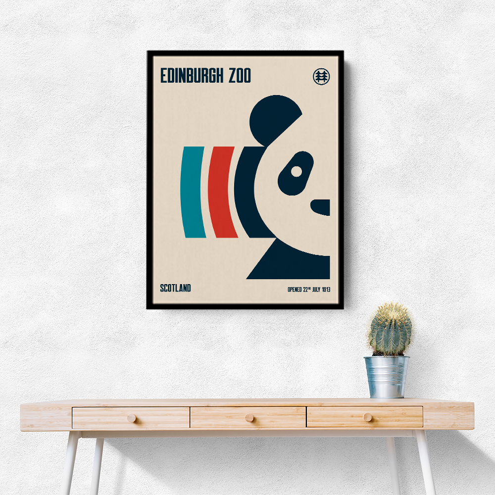 Edinburgh Zoo Travel Poster Edinburgh Zoo Travel Poster