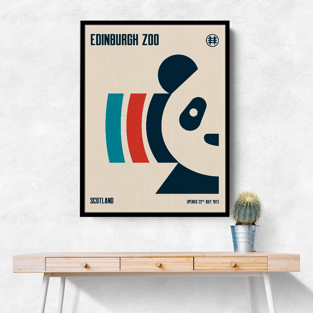 Edinburgh Zoo Travel Poster Edinburgh Zoo Travel Poster