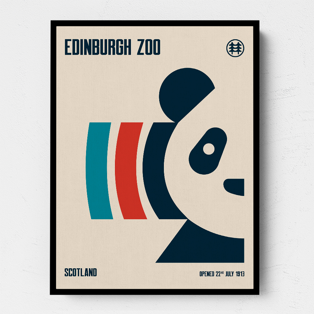 Edinburgh Zoo Travel Poster Edinburgh Zoo Travel Poster