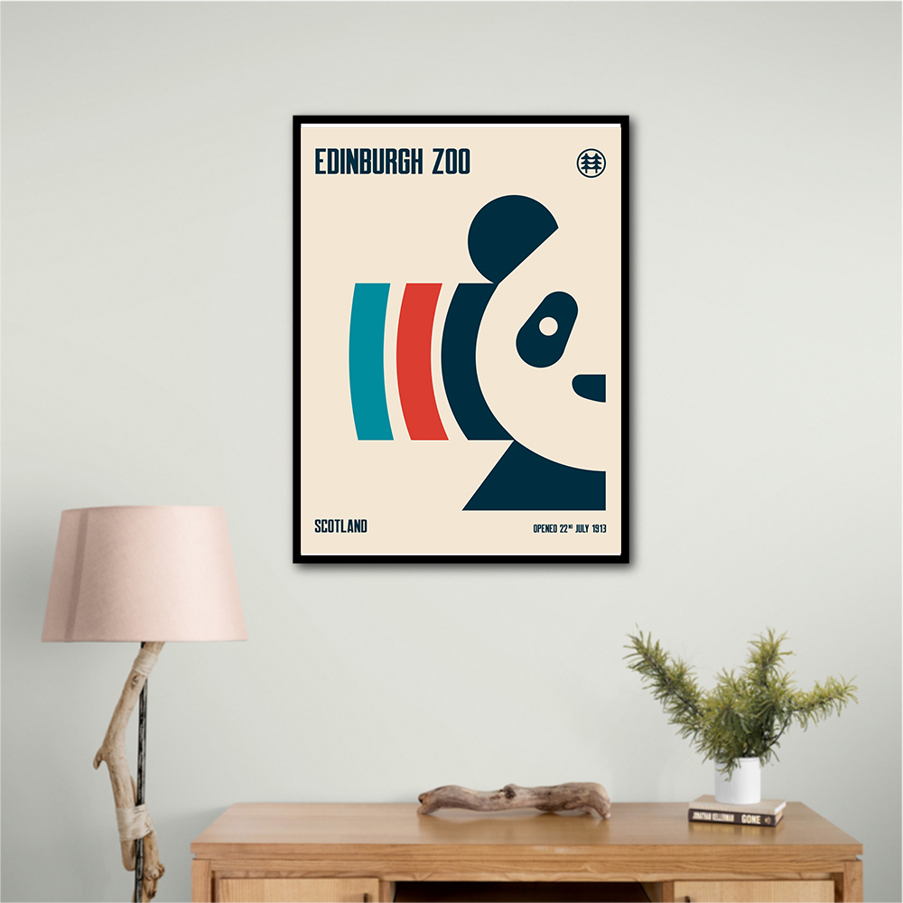 Edinburgh Zoo Travel Poster Edinburgh Zoo Travel Poster