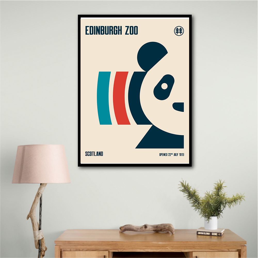 Edinburgh Zoo Travel Poster Edinburgh Zoo Travel Poster