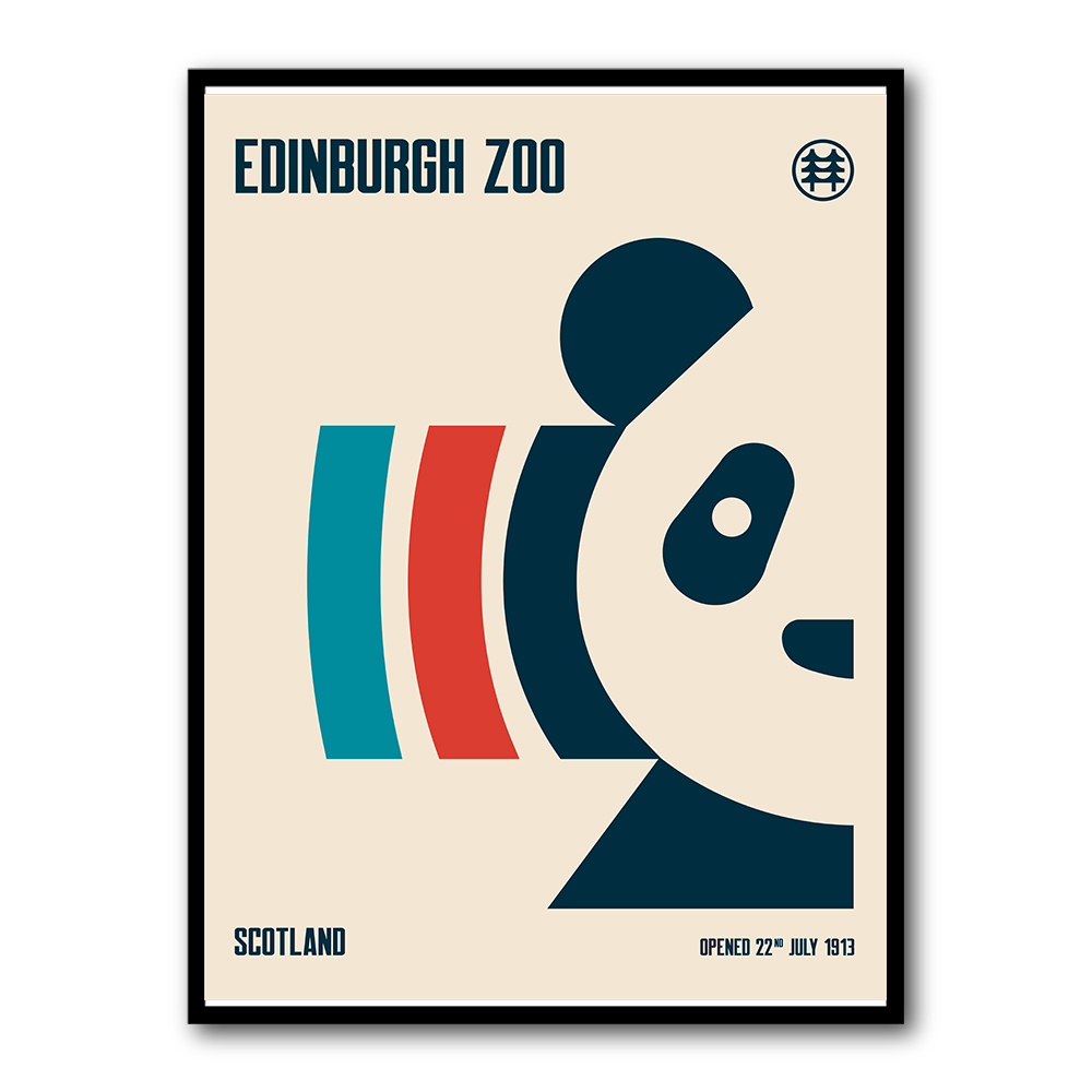 Edinburgh Zoo Travel Poster Edinburgh Zoo Travel Poster