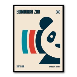 Edinburgh Zoo Travel Poster