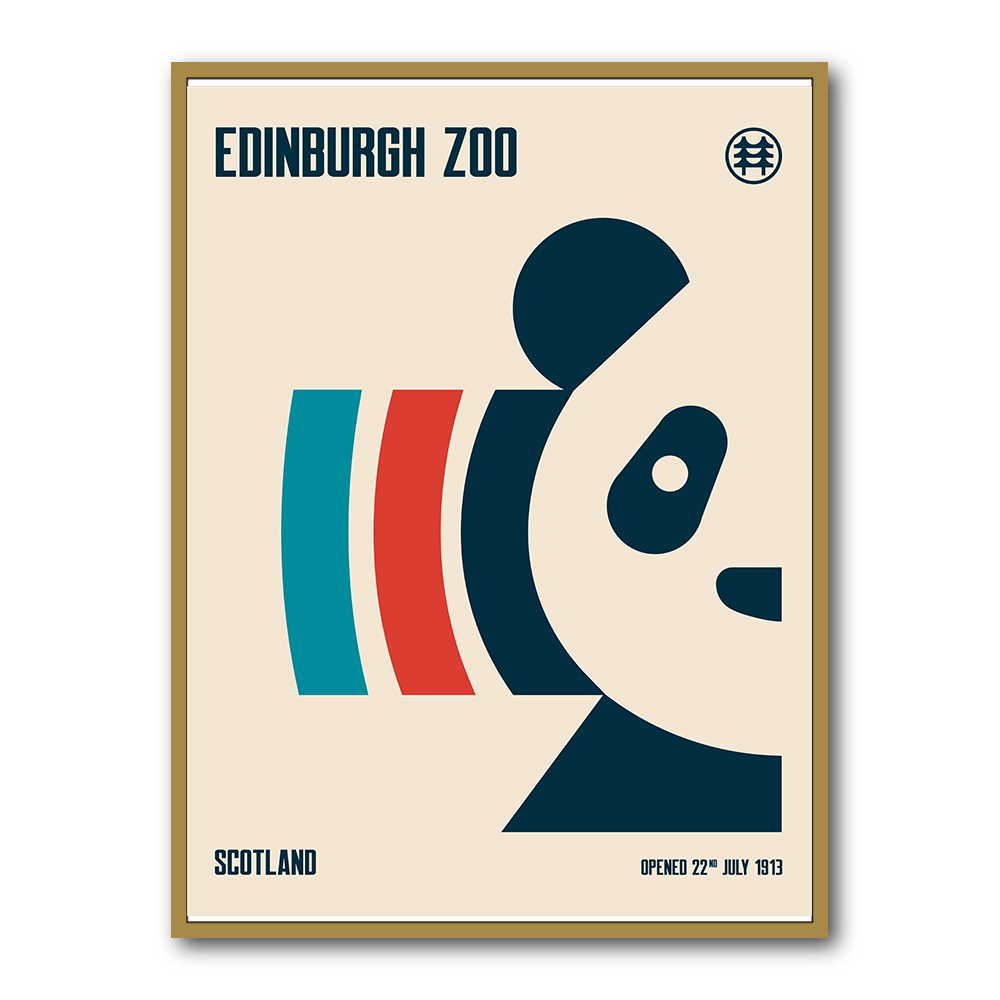 Edinburgh Zoo Travel Poster Edinburgh Zoo Travel Poster