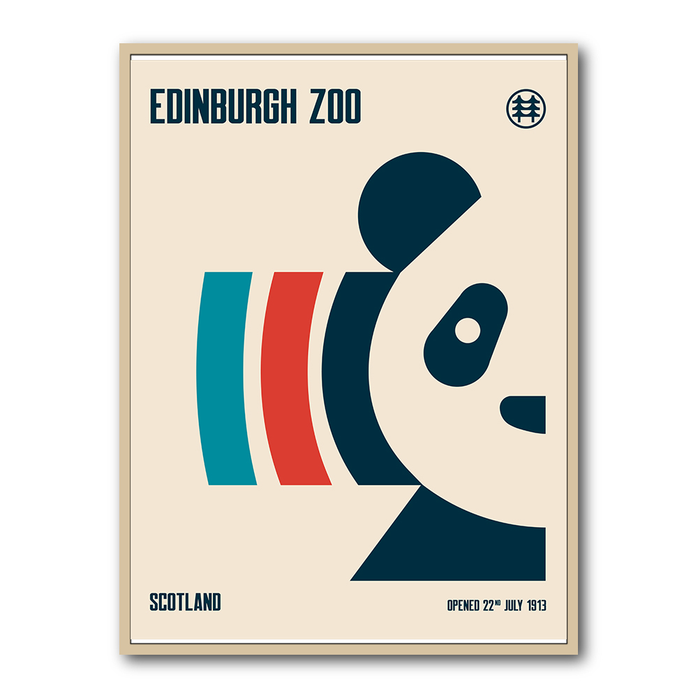 Edinburgh Zoo Travel Poster Edinburgh Zoo Travel Poster
