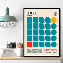 Glacier National Park Travel Poster