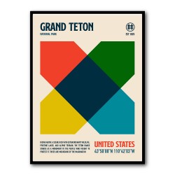 Grand Teton National Park Travel Poster