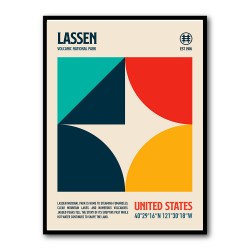 Lassen National Park Travel Poster