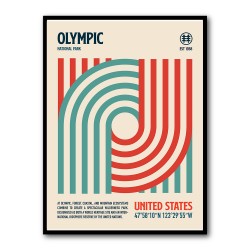 Olympic National Park Travel Poster