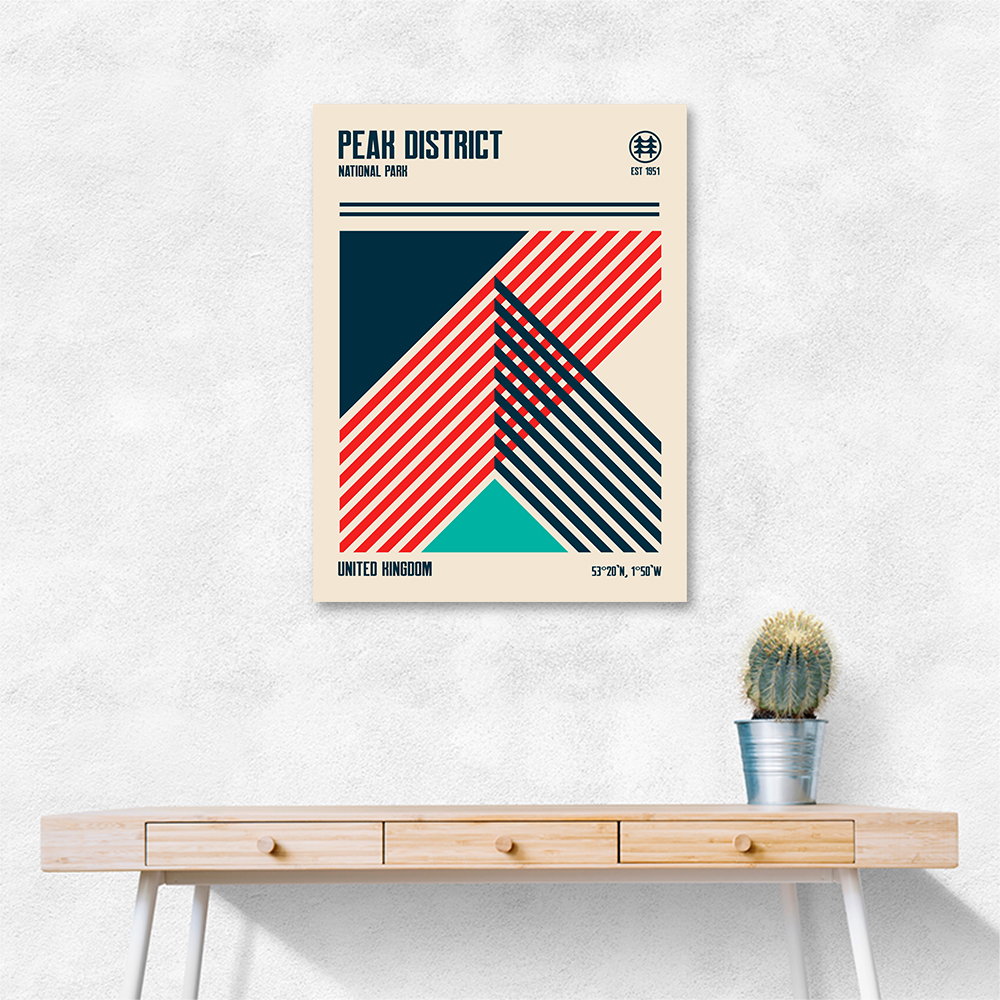 Peak District National Park Travel Poster Peak District National Park Travel Poster