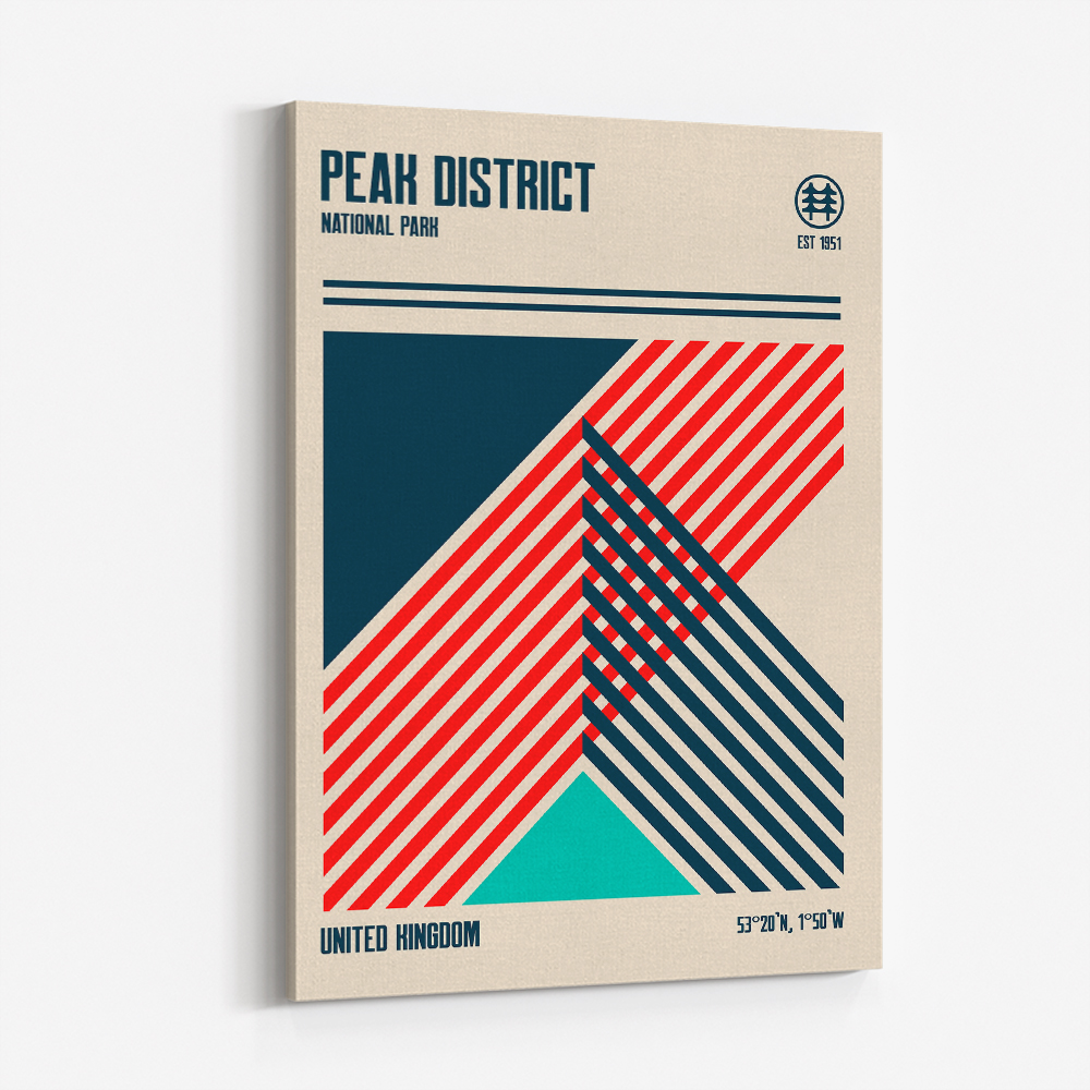 Peak District National Park Travel Poster Peak District National Park Travel Poster