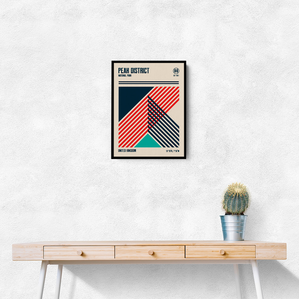 Peak District National Park Travel Poster Peak District National Park Travel Poster