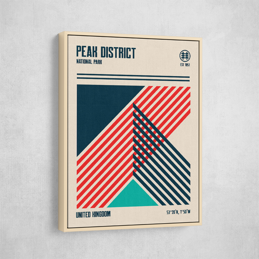 Peak District National Park Travel Poster Peak District National Park Travel Poster