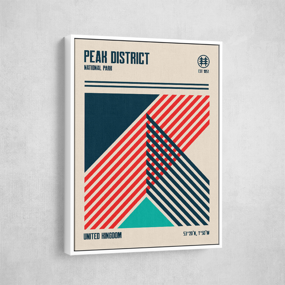 Peak District National Park Travel Poster Peak District National Park Travel Poster