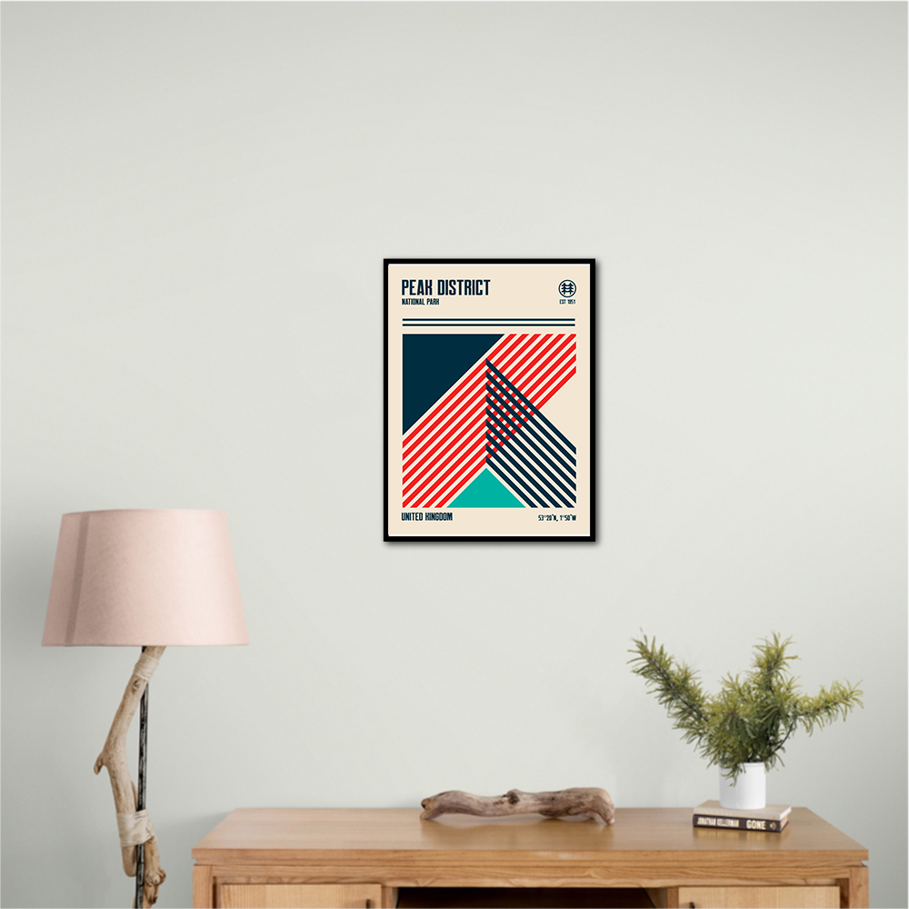 Peak District National Park Travel Poster Peak District National Park Travel Poster