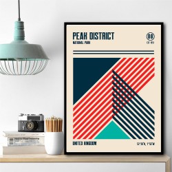 Peak District National Park Travel Poster