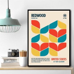 Redwood National Park Travel Poster