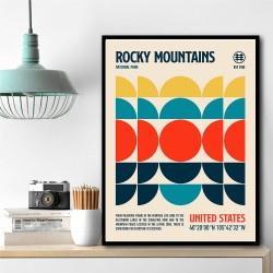 Rocky Mountains National Park Travel Poster